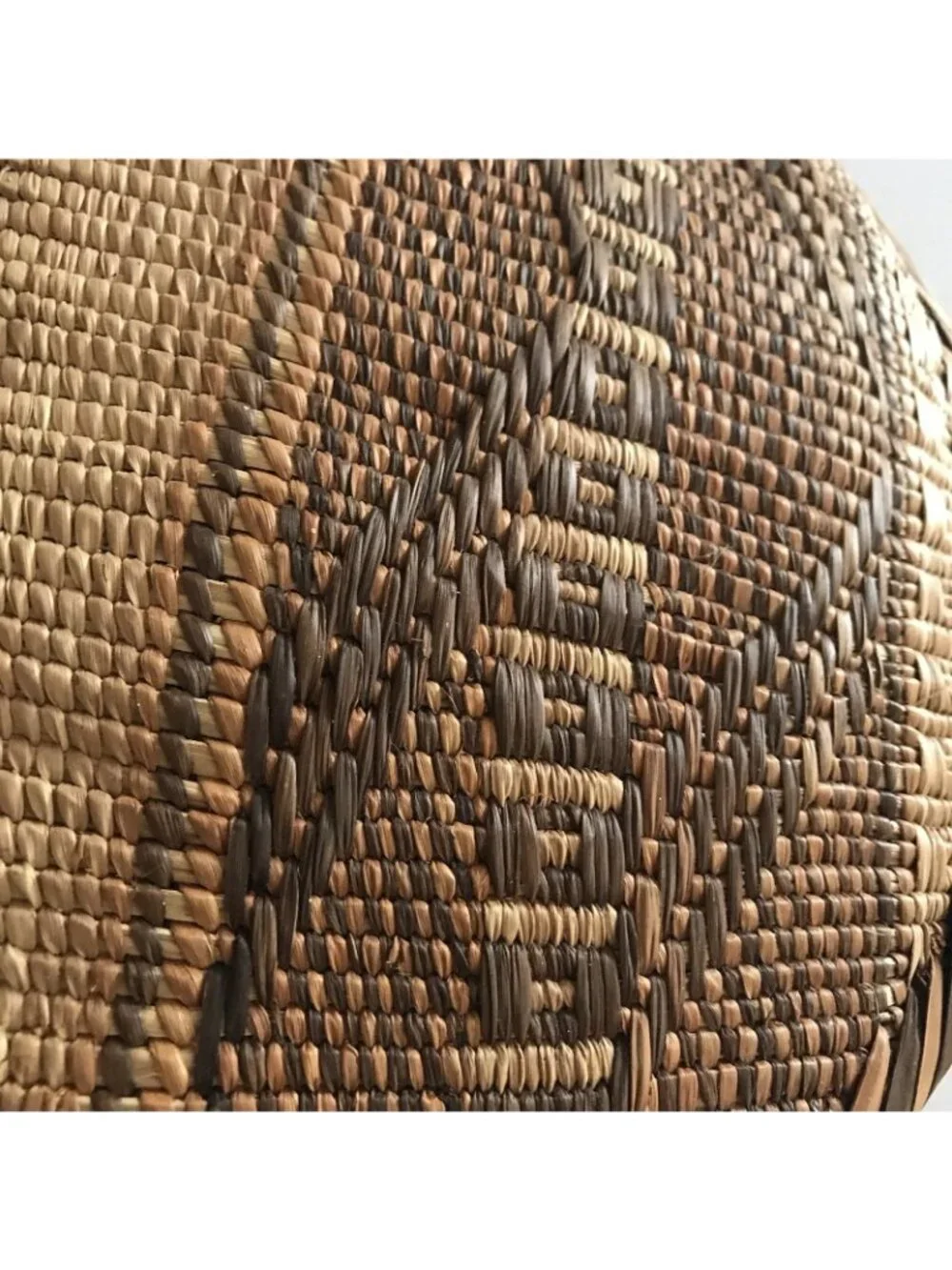 Vintage Handwoven Basket Mixed Lot Tonga Two Tone Coiled Mini Tribal Boho Native